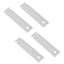 (4 Pack) XPARTCO WE1M1067 Dryer Drum Glide Replaces WE03X37317