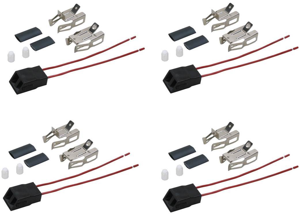 (4 Pack) ERP R117 Range Surface Burner Receptacle Kit