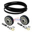 EXP333 Dryer Drum Belt and Rollers Set Replaces WP33002535, 12001541