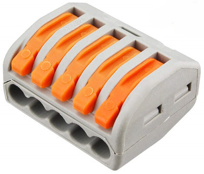 100 Pcs Set Lever-Nut wire Connectors, Compact Wiring Connector 2 3 4 5 Terminal